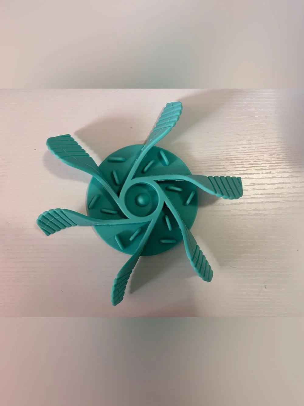 Teal Silicone Dog Bowl Slow Feeder Insert